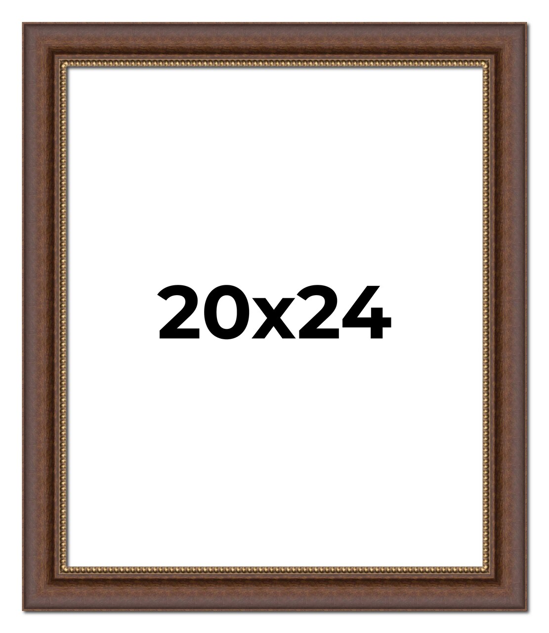 20x24 Traditional Picture Frame with UV-Resistant Acrylic & Acid Free Backing, Available in 3 Finishes - Black, Brown, Gold